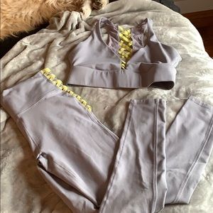Fabletics sports bra and leggings
